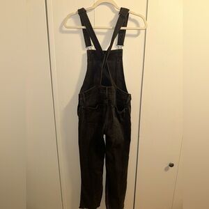 Black Orchid Charcoal Denim Overalls size 26- like new